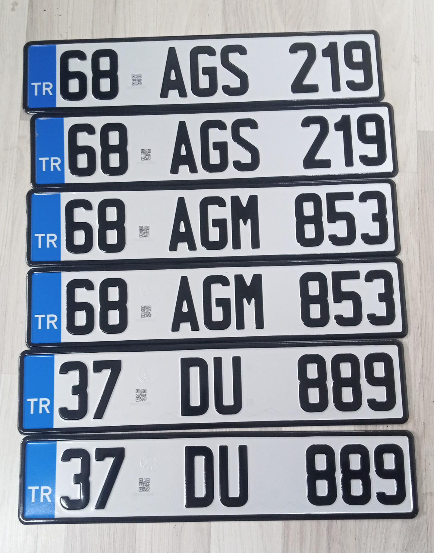 Orijinal TÜVTÜRK Resmi Oto Plaka
