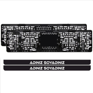 Isimli Takmatik Pleksi Plakalık (2 Adet)